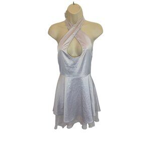 NEW OW Collection Silver Silvia Mini Dress NWT - Size S